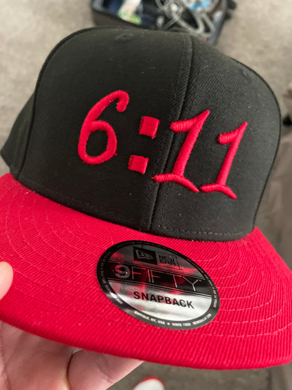 611 Red bill snapback